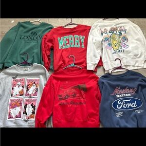 Women Graphic Crewneck Sweatshirt Bundle